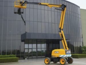 A bigger JCB articulated boom